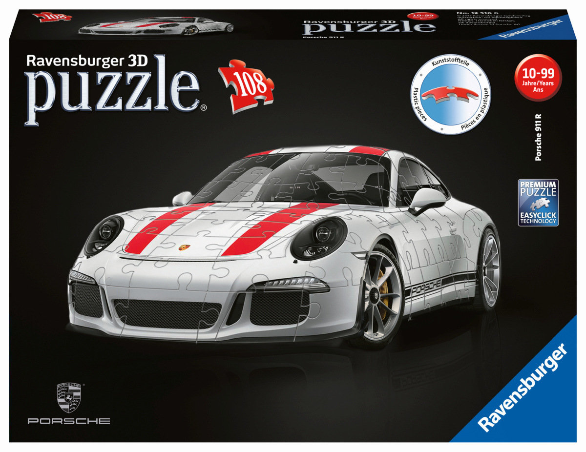 Ravensburger Porsche 911R 3D puzzle, 108 dílků s