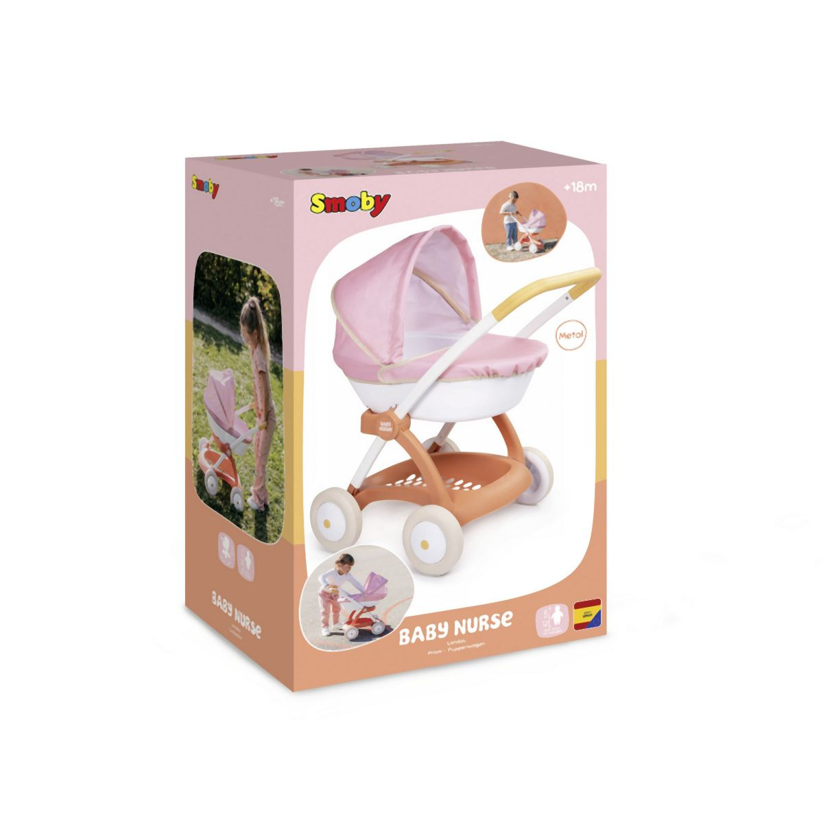 Smoby Baby Nurse Puppenwagen tief - toysshop.cz