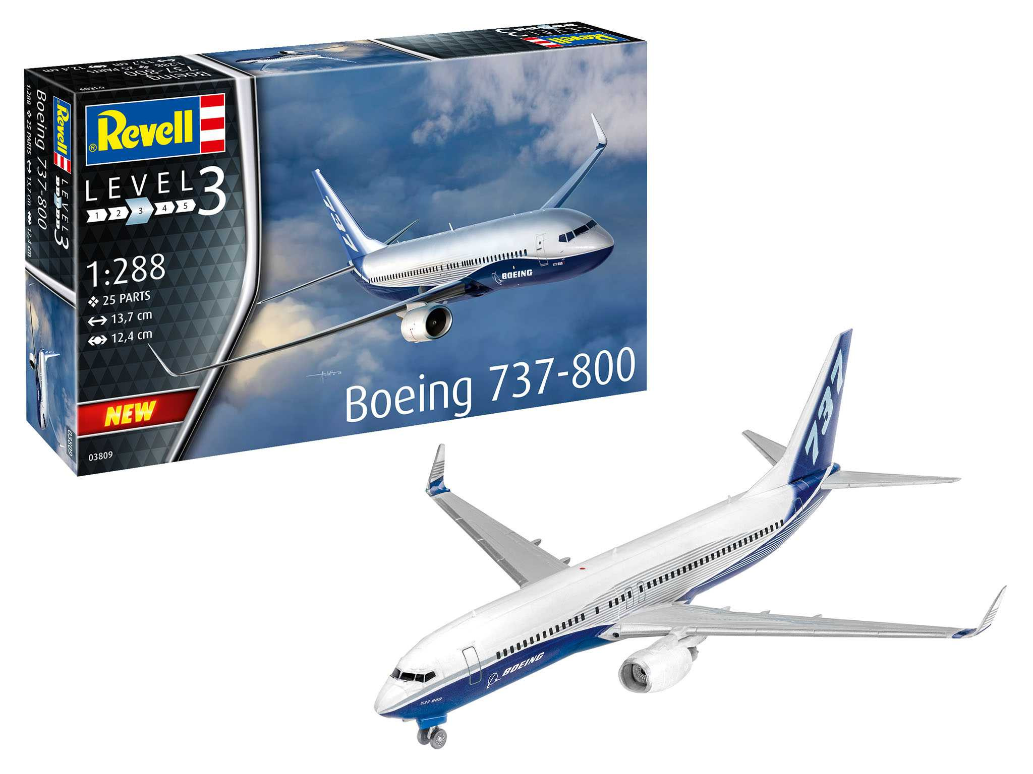 ModelSet letadlo 63809 - Boeing 737-800 (1:288)
