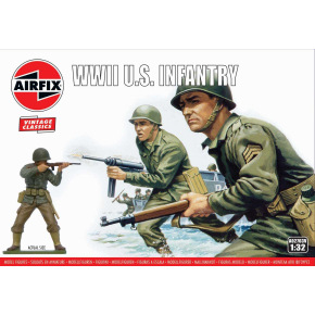 Airfix Classic Kit VINTAGE figurky A02703V - WWII U.S. Infantry (1:32)