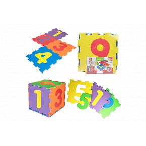 Teddies Pěnové puzzle čísla 10ks ve fólii Teddies Pěnové puzzle čísla 10ks ve fólii