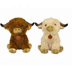 Teddies Kráva plyšová náhorní skot sedící 20 cm 2 barvy 0m+ Teddies Kráva plyšová náhorní skot sedící 20 cm 2 barvy 0m+