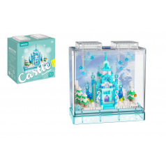 KOCO Stavebnice mini KOCO Zimní hrad plast 381ks v krabičce 11x12x5cm
