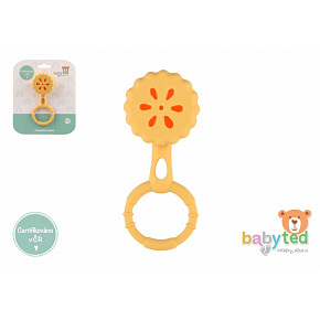 babyted Chrastíček koláček babyted chrastítko silikon 13x5cm na kartě 0m+