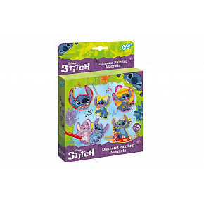 Kreativní sada diamantové malování na magnety Stitch s nalepovacími diamanty na kartě 18x25cm Kreativní sada diamantové malování na magnety Stitch s nalepovacími diamanty na kartě 18x25cm