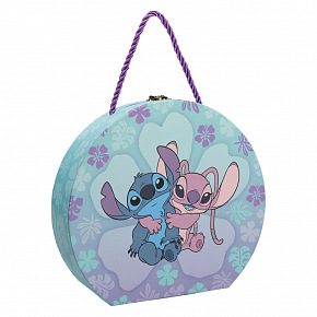Lowlands Kreativní kufřík 2v1 Stitch vyrábění náramků + zdobení kamínků v kartonovém kufříku 21x20x5cm Lowlands Kreativní kufřík 2v1 Stitch vyrábění náramků + zdobení kamínků v kartonovém kufříku 21x20x5cm