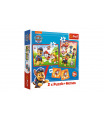 Trefl Puzzle 2v1 + pexeso Psí tým Tlapková patrola/Paw Patrol 27,5x20,5cm v krabici 28x28x6cm