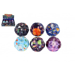 Teddies Springball Weltraum aus Schaumstoff 7cm 6 Farben im Beutel