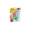 Teddies Rassel/Beißring Fisch Klavier Plastik 14x14cm mit Batterie, mit Ton, Licht auf Karte 3m+