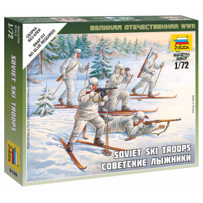 Zvezda Wargames (WWII) figurky 6199 - Soviet Skiers (1:72)