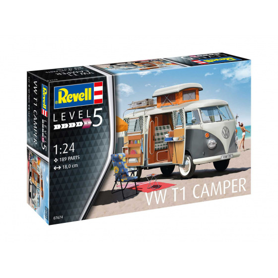 Revell Plastic ModelKit auto 07674 - VW T1 Camper (1:24)