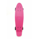 Teddies Skateboard - pennyboard 60cm nosnost 90kg, kovové osy, růžová barva, černá kola