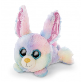 NICI Glubschis plyš Zajačik Rainbow Candy ležiaci, 15 cm