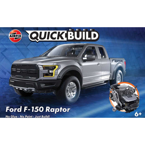Airfix Quick Build auto J6053 - Ford F-150 Raptor - Grey