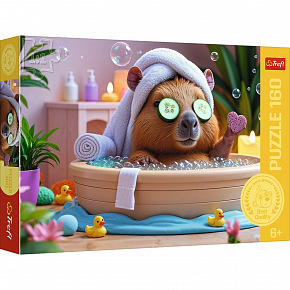 Trefl Puzzle Kapybara 41x27,5cm 160 dílků v krabici 29x19x4cm