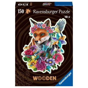 Ravensburger Drewniane puzzle Ravensburger Kolorowy lis 150 elementów