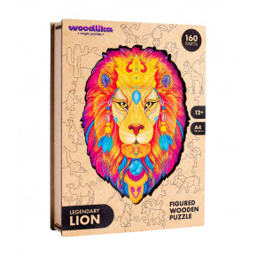 Puzzler Puzzle Drevené farebné puzzle - Záhadný lev
