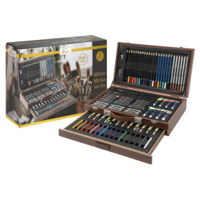 Mac Toys Velký dřevěný kreativní kufřík