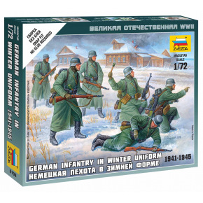 Zvezda Figurki Zvezda Wargames (II wojna światowa) 6198 - Niemiecka piechota (mundur zimowy) (1:72)
