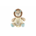 Teddies Lev/lvíček natahovací hrací strojek chrastítko plyš 16x20cm na kartě v sáčku 0+
