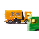 SIKU Blister - zametací a popelářský vůz, komunální set