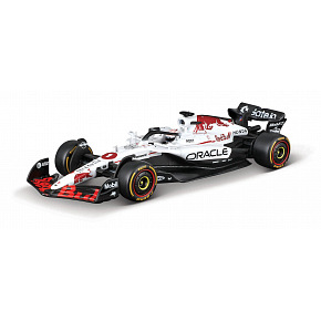 Bburago – RACE Formuła F1 Oracle Red Bull Racing RB21 (2025) z kaskiem, #1 Max Verstappen, 1:18
