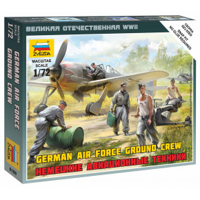 Zvezda Wargames (WWII) figurki 6188 - Niemiecki personel naziemny (1:72)