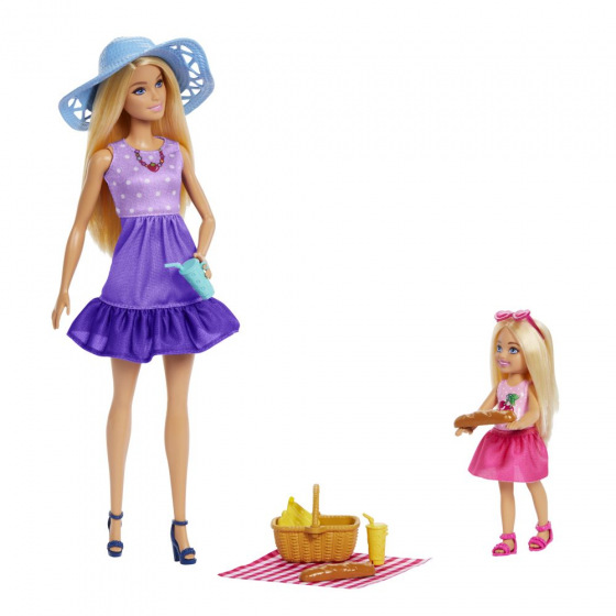 Mattel Barbie PUPPEN MALIBU UND CHELSEA BEIM PICKNICK