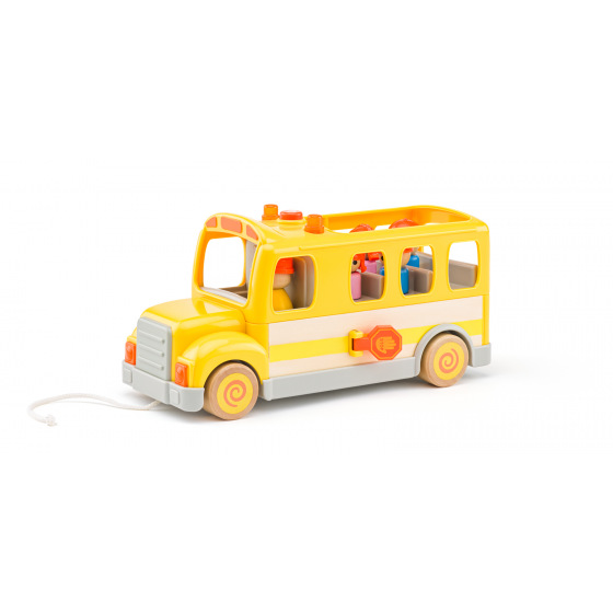 Woody Auto Schulbus mit Geräuschen und Licht
