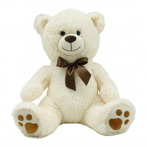 Mac Toys STEPPOS Plyšový medvídek krémový 40 cm