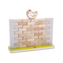 Teddies Puzzle Baukasten Ziegelmauer Holz 44 Stück in Schachtel 26x24,5x4cm