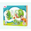 Teddies Lernrolle aufblasbar für Kinder PVC 20,3x43,2cm + 3 Bälle in der Box 29x24x6cm 6m+