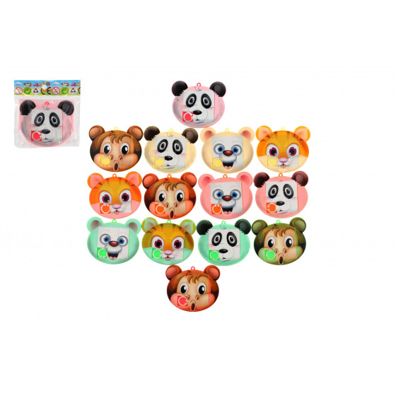 Teddies Přesouvačka hlavolam zvířátko plast 7x6cm mix druhů v sáčku