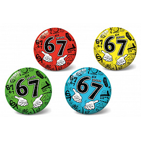 Teddies Míč 67/six seven nafouknutý 23 cm 4 barvy