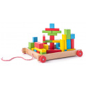 Woody Wózek z małymi klockami Woody - 34 elementy