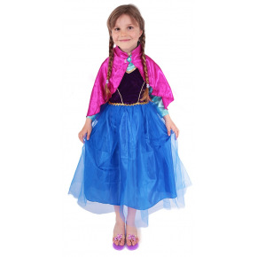 Rappa Detský kostým princezná zimné kráľovstvo Anička DELUXE (S) e-obal