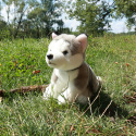 Rappa Plüschhund Husky sitzend mit Leine 28 cm ECO-FRIENDLY