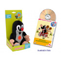 Moravská Ústředna Krtko hovoriace plyš 15cm na batérie so zvukom + DVD v krabici