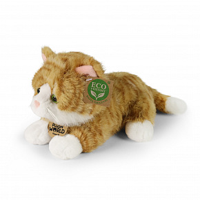 Rappa Plyšová kočka rezavá 22 cm ECO-FRIENDLY PLUSH WORLD