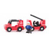 Woody Autíčka k vláčkodráze - Hasiči, 4ks