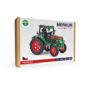 MERKUR - Stavebnice Merkur - Traktor zelený, 561 dílků
