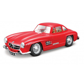 Bburago - Auta HOBBY, Mercedes-Benz 300 SL (1954), červená, 1:24