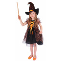 Rappa Dětský kostým čarodejnice hvězdička (L) čarodějnice / Halloween