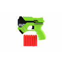 Teddies Pistole mit Schaumstoffpatronen 16cm Kunststoff + 6 Stück Patronen