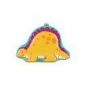 Wiky Spardose Dinosaurier aus Blech mit Schloss 18x13cm, 3 Farben