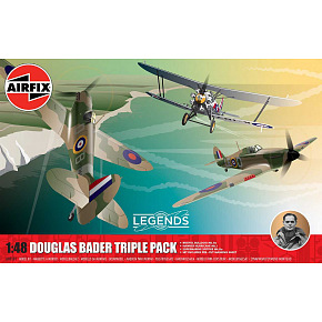 Airfix Classic Kit letadla A40101 - Legends - Douglas Bader (Triple Pack) (1:48)