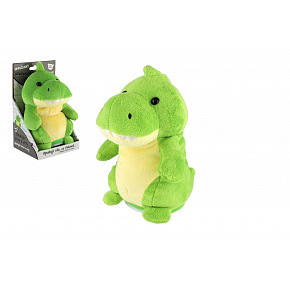 Teddies Dinozaur Rexík powtarzający zdania pluszowy 18cm na baterie z dźwiękiem w pudełku 12x20x10cm w woreczku Teddies Dinozaur Rexík powtarzający zdania pluszowy 18cm na baterie z dźwiękiem w pudełku 12x20x10cm w woreczku