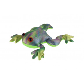 Žába plněná pískem 440 g mačkací antistresová látka 16cm v sáčku