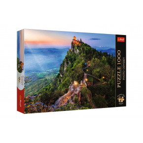 Trefl Puzzle Premium Plus - Photo Odyssey: Cesta Tower,San Marino 1000 dílků 68,3x48cm v krabici 40x27x6cm
