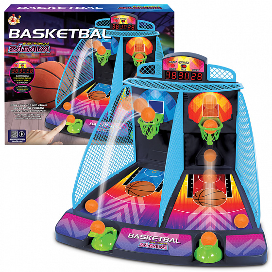 Sparkys STUDO GAMES - Elektronická hra Basketbal NEON